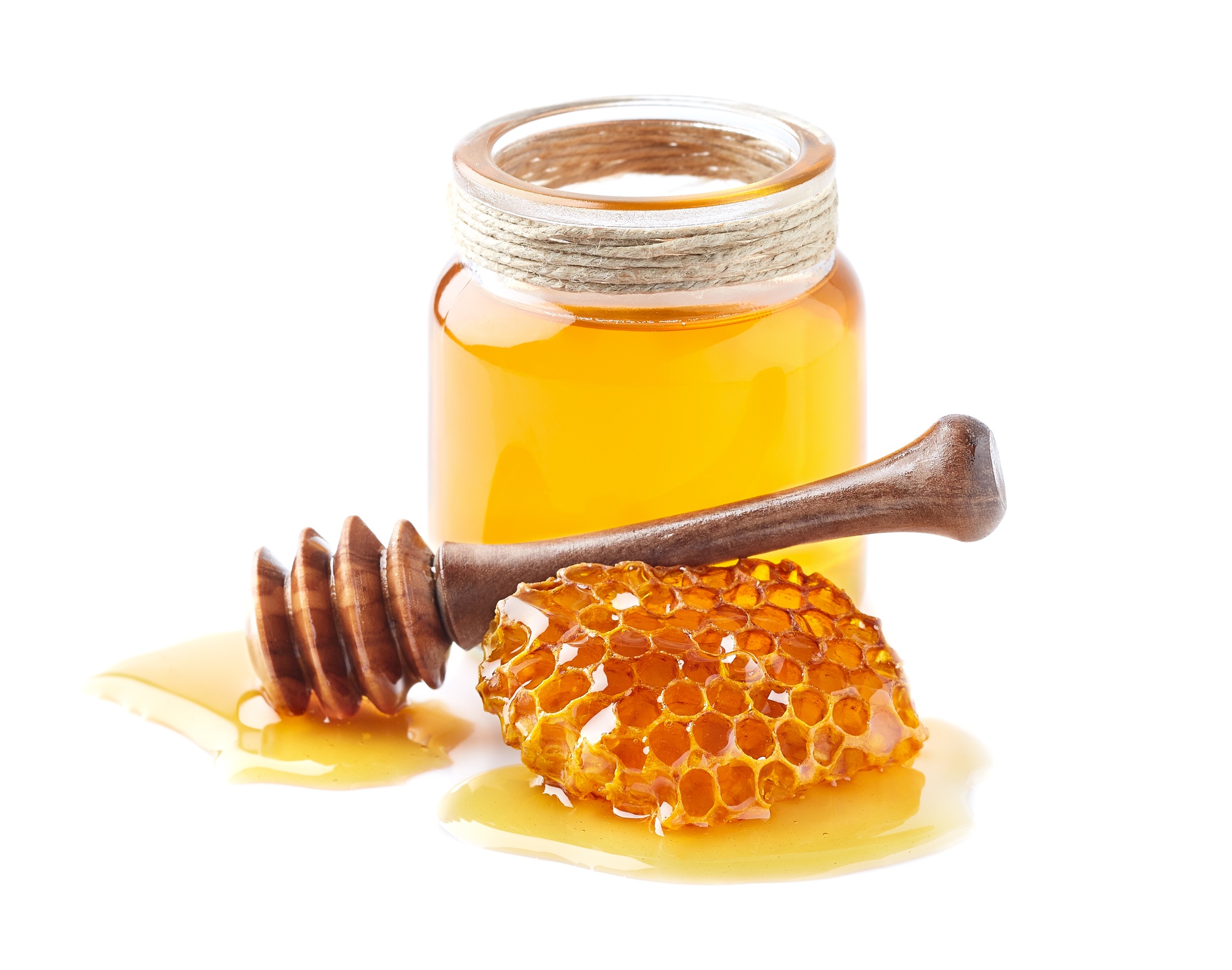Honeycombs with honey